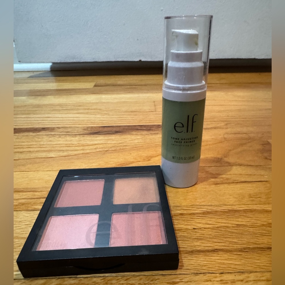 ELF Blush Palette with Tone Adjusting Primer - Pink and Green